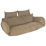 Home Deluxe Polyrattan Hängesessel TWIN - Nur Kissen