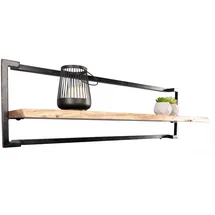 m2 Wandregal 100 x 30 cm Schwarz