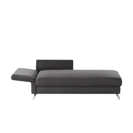 Nehl Liege Easy Flachgewebe 220 x 80 x 96 cm Grau mit Schlaffunktion
