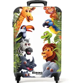 noboringsuitcases 4-Rollen Cabin 55 cm / 36 l grün/dschungel