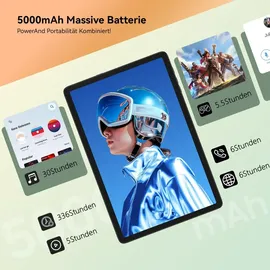 kingrid 10,1" 5G (2023) 24 GB RAM 256 GB Grau