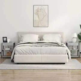 vidaXL Nachttisch Grau Sonoma Holzwerkstoff