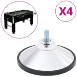vidaXL Tischfußball-füße 4 Stk. Verchromt M10 vidaXL