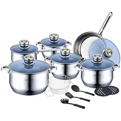 Kochgeschirr-Set, 6 Pfannen - Silber