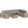 vidaXL Garten-Lounge-Set 9-tlg. beige
