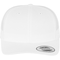 Flexfit Snapback Unisex Baseball-Mütze | Trucker Cap (6 Panel), (white), Gr. One size