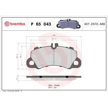 Brembo Bremsbelagsatz, Scheibenbremse