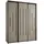 möbel kryspol Schwebetürenschrank Dakota 200 x 235,2 x 45 cm Schwarz