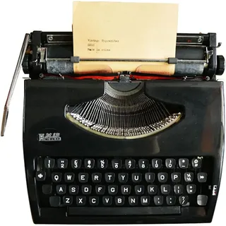 forestalk Manuelle Retro-Schreibmaschine, kreative Vintage-Schreibmaschine, funktionale Vintage-inspirierte Heimdekoration, ideal für Briefe, kreatives Schreiben, Basteln, freies Schreiben