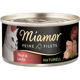 Miamor Feine Filets naturell Thun & Lachs 48x80g