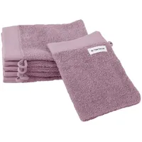 Tom Tailor Unisex Waschhandschuhe im 6er-Pack, lila, Uni, Gr.