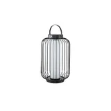 HOME STORY LED Solar Laterne   ¦ schwarz ¦ Eisen,Kunststoff ¦ Maße (cm): H: 40  Ø: 25.0
