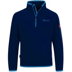 Kinder Fleece-Pullover Nordland Marineblau / Hellblau One Size