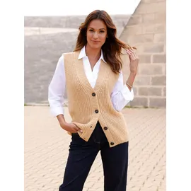 Inspirationen Strickweste braun