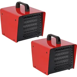 Toolland 2er SET Bauheizer 2 Stufen, 2000W, Bautrockner Heizgeräte Elektroheizer