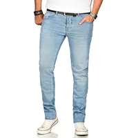 Alessandro Salvarini Straight-Jeans ASAngelo blau 36