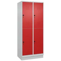 C+P Doppel-Garderobenschrank ""Classic Plus"", Abteilbreite 40 cm, mit Sockel,
