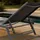 Home Deluxe NAILEA Gartenliege 192 x 60 x 96 cm Grau