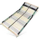 Sleepneo Lattenrost, Braun, Holz, Teilmassiv,Buche, Birke, 120x200 cm, Hergestellt in Deutschland, bewegliche Leistenlagerung, Federholzleisten verleimt, Federleisten mit Triokappen, individuelle Liegehärteeinstellung, Mittelgurt, verstellbar, Schlafzimmer, Lattenroste