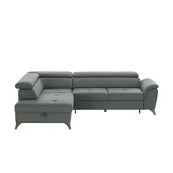 switch Ecksofa  Aldeia ¦ grau ¦ Maße (cm): B: 252 H: 70 T: 200