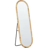 Beliani Standspiegel Montot 50 x 150 cm Rattan