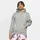 Nike Sportswear Club Fleece Hoodie 063 dk grey heather/matte silver/white L
