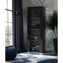 komodee Vitrine Tivoli 55 x 35 x 159 cm Schwarz