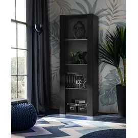 komodee Vitrine Tivoli 55 x 35 x 159 cm Schwarz