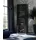 komodee Vitrine Tivoli 55 x 35 x 159 cm Schwarz