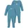 Normani Outdoor Sports 2x Baby Merino Strampler Levin Blau | Gr.: 62