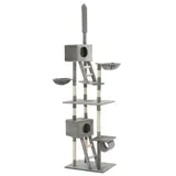 vidaXL Katzen-Kratzbaum Sisal 230 - 260 cm grau