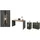 furn.design Büromöbel Set in grau matt und Wotan Eiche Holz modern mit Schreibtisch, Kommode, Aktenschrank, Regak für Homeoffice und Büro Schreibtisch mit Stauraum Center (Set 4)