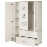 roba Kinderkleiderschrank Moritz 134,5 x 193 x 55 cm Metall weiß