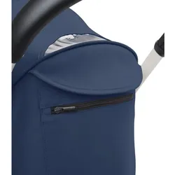 Stokke® Kinderwagen YOYO3 Gestell white inkl. 6+ Textilset Air France Blue