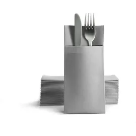 Alvotex Airlaid Besteckservietten 39x40cm 50/1 - GREY (397)