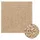 vidaXL Teppich ZIZUR 120x120 cm Jute-Optik Indoor und Outdoor