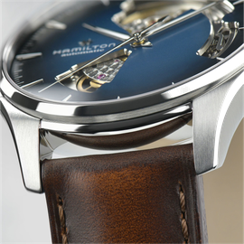 Hamilton Jazzmaster Open Heart Auto Leder 40 mm H32675540