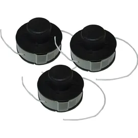 Matrix 3x Ersatzteil Fadenspule komplett für Rasentrimmer RT280-22 6m 1,2mm