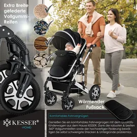 Kesser Loops 3 in 1 schwarz/silber