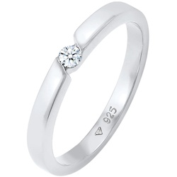 Elli DIAMONDS Verlobungsring Diamant (0.06 ct.) 925 Silber 58 Damen 