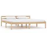 vidaXL Massivholzbett 180 x 200 cm Braun