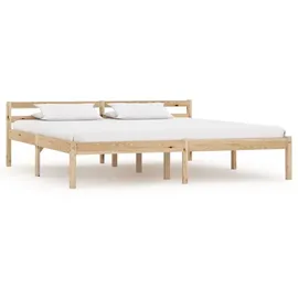 vidaXL Massivholzbett 180 x 200 cm Braun