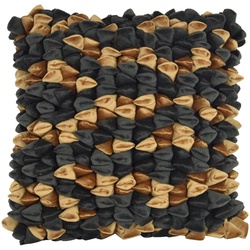 HAANS Lifestyle Kissenbezug Pebble 45 x cm Polyester Gold, Schwarz Gold /