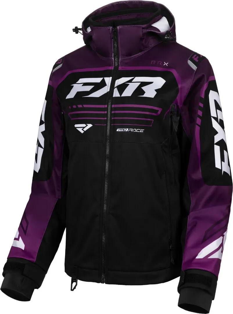 FXR RRX 2025 wasserdichte Damen Motocross Jacke, schwarz-lila, Größe XS