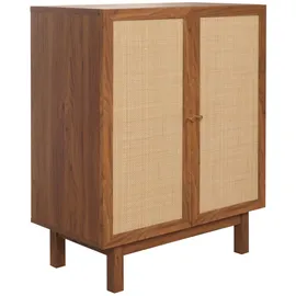 Mendler Highboard 98 x 79 x 42 cm Walnuss-Optik / Braun