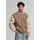 URBAN CLASSICS Teddy Collegejacke Dunkeltaupe XXL