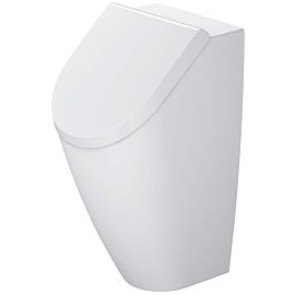Duravit ME by Starck Urinal, rimless B: 30 H: 58,5 T: 35 cm für Deckel, weiß matt/weiß, Zulauf hinten, 2812302600