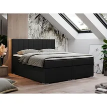 MKS Meble Boxspringbett 160 x 200 cm H4 Schwarz