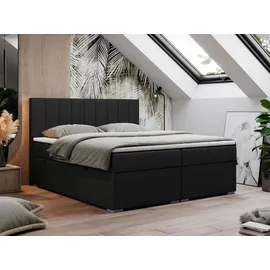 MKS Meble Boxspringbett 160 x 200 cm H4 Schwarz