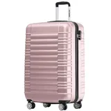 TRVLMORE Koffer & Trolleys - Handgepäck Koffer - Reisekoffer Mit Rollen - Handgepäck Trolley 55x40x20, Hartschalenkoffer Klein, Koffer Handgepäck 55x40x20 Leicht, Trolley Handgepäck, Suitcase, Schwarz